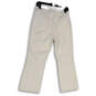 Womens White Denim Light Wash Stretch Pockets Stretch Cropped Jeans Size 6 image number 2