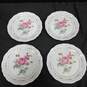 Set of 4 Gibson Housewares Victorian Rose Dinner Plates image number 1