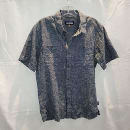 Patagonia Hemp Blend Button Up Short Sleeve Shirt Size S