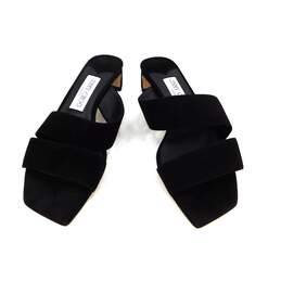 Jimmy Choo Rori Low Heel Suede Black Slide Women's Sandals Size 37.5 with Box , Pouch & COA alternative image