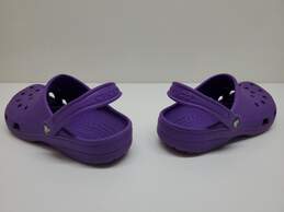 Unisex Crocs Purple Platform Sandals Clogs Sz Mn 6 / Wm 8 alternative image