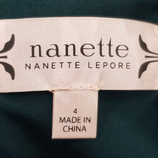 Nanette Lepore Women Green Dress SZ 4 NWT image number 5