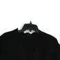 Talbots Womens Black Knitted Long Sleeve Open Front Cardigan Sweater Size XLP image number 3