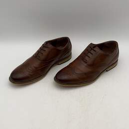 Stacy Adams Boys Dunbar 43419-221 Brown Wingtip Oxford Dress Shoes Loafers Sz 4 alternative image