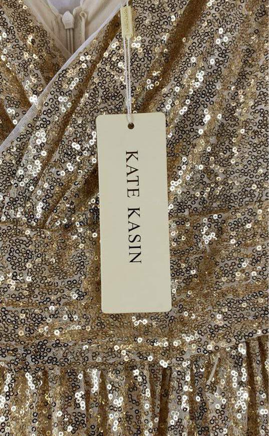 Kate Kasin Gold Casual Dress - Size X Large image number 3
