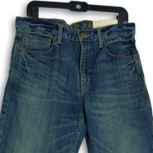 NWT American Eagle Mens Blue Acid Denim 5-Pocket Design Loose Leg Jeans Sz 30x30 image number 3