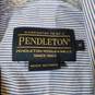 Mens Striped Long Sleeve Chest Pockets Collared Button-Up Shirt Size Small image number 4