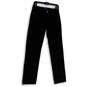 Womens Black Dark Wash Pockets Stretch Denim Straight Leg Jeans Size 6 image number 1