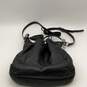 Coach Womens Black Leather Detachable Strap Drawstring Bucket Crossbody Purse image number 2