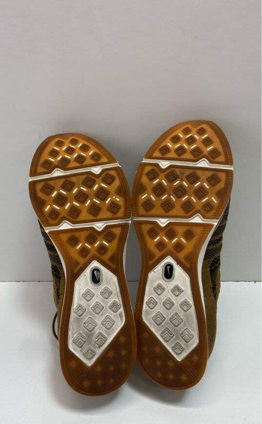 Buy the Nike Flyknit Trainer Golden Beige Gold Athletic Shoe Men 9 ...