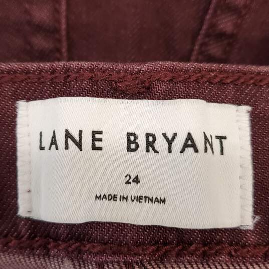 Lane Bryant Women Purple Jeans Sz 24 NWT image number 4