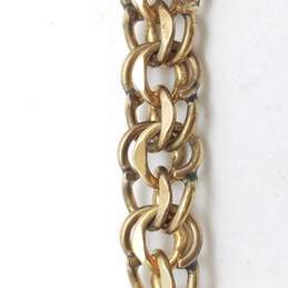Gold Filled 2-Charm Bracelet Scrap 22.2g
