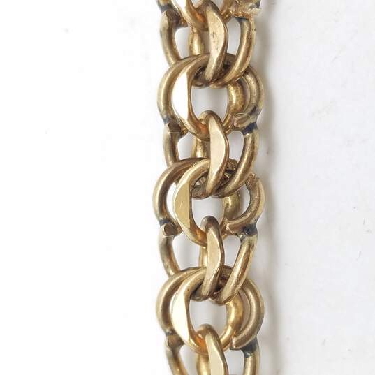 Gold Filled 2-Charm Bracelet Scrap 22.2g image number 1