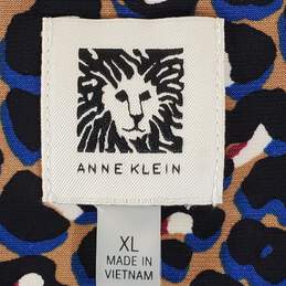 Anne Klein Women Cheetah Blouse XL