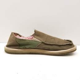 Sanuk Vagabond Hemp Slip On Shoes Green 9