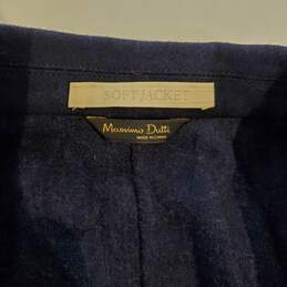 Massimo Dutti Navy Soft Jacket NWT Size 46 alternative image