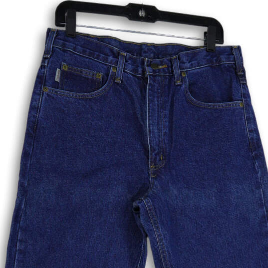 NWT Mens Blue Denim Medium Wash Straight Leg Jeans Size 33X32 image number 3