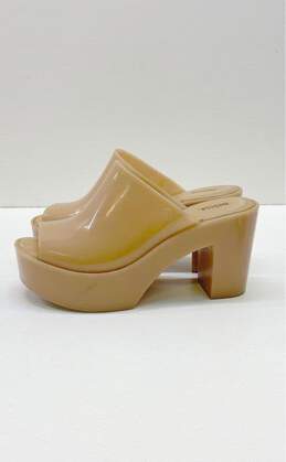 Melissa Posh Jelly Beige Platform Block Heel Sandals Women's Size 8 alternative image