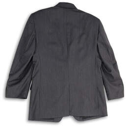 Mens Gray Notch Lapel Flap Pockets Long Sleeve Two Button Blazer Size 40R alternative image