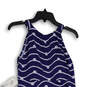NWT Womens Blue Striped Split Neck Sleeveless Pullover Maxi Dress Size S image number 4