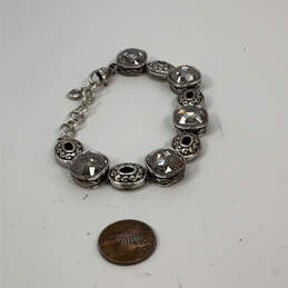 Designer Brighton Silver-Tone Venus Rising Crystal Cut Stone Chain Bracelet alternative image