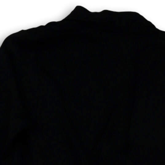NWT Womens Black Long Sleeve V-Neck Classic Pullover Blouse Top Size Small image number 4