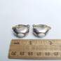 Givenchy Authentic White Tone Gemstone Clip on Earrings 18.0G image number 6
