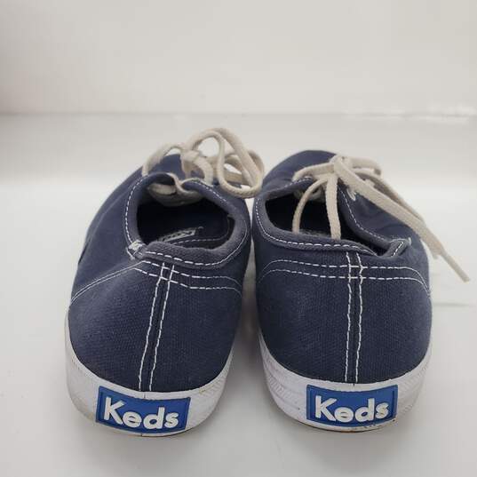 Keds Women's Lace Up Sneaker Shoes Size 8.5-Navy Blue image number 4