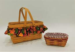 Assorted Vintage Longaberger Baskets W/ Holiday Liners St Patricks Day Christmas alternative image