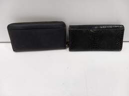 Bundle of 2 Assorted Black Leather Wallets alternative image