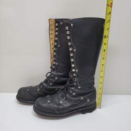 John Fluevog Black Leather Knee High Boots alternative image