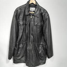 Men’s Wilsons Leather Full-Zip Leather Overcoat Sz XL