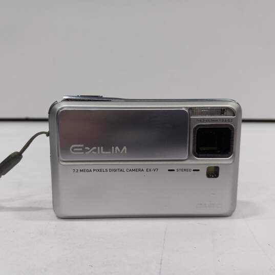 Casio Exilim Silver 7.5 MP Digital Camera Model EX-V7 image number 1