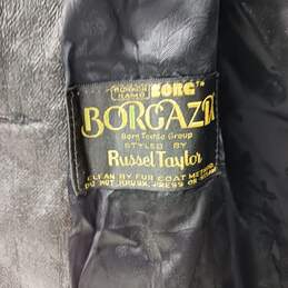 Women's Black & Brown Borgazia Russel Taylor Faux Fur Coat ( Size Not Marked ) alternative image