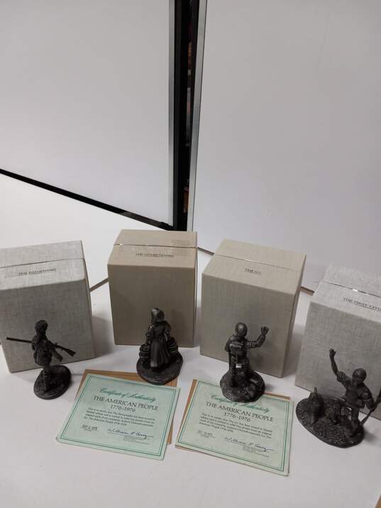 7pc Set of Franklin Mint The American People Figurines IOB image number 2