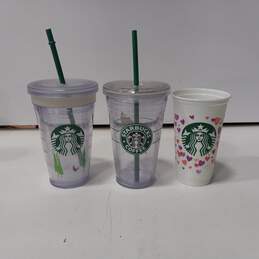 Bundle of 7 Assorted Starbucks Travel Tumblers alternative image
