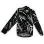 Womens Black Ice Graphic Reflective Print Full-Zip Activewear Jacket Size S image number 1