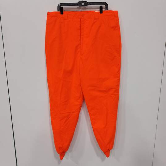 Woolrich Men's Thinsulate Insulated Orange Hunting Pants Size XL image number 1