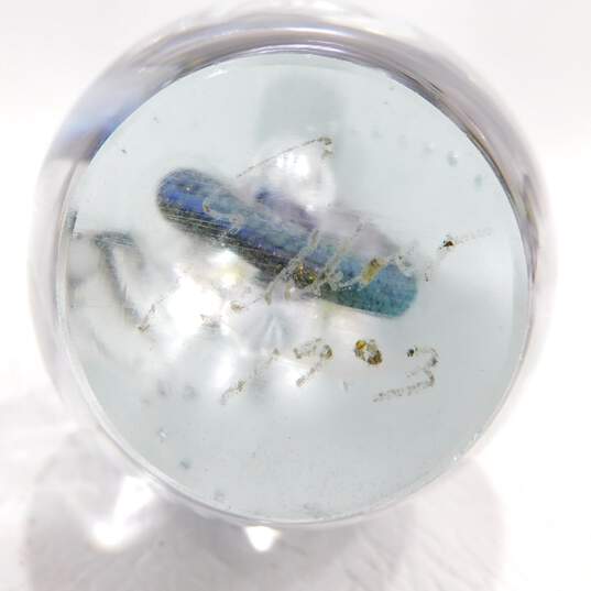 Robert Eickholt Iridescence Dichroic Art Glass Signed 1993 Paperweight image number 3