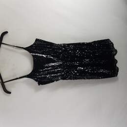 Express Women Black Sequin Sparkle Mini Dress S NWT