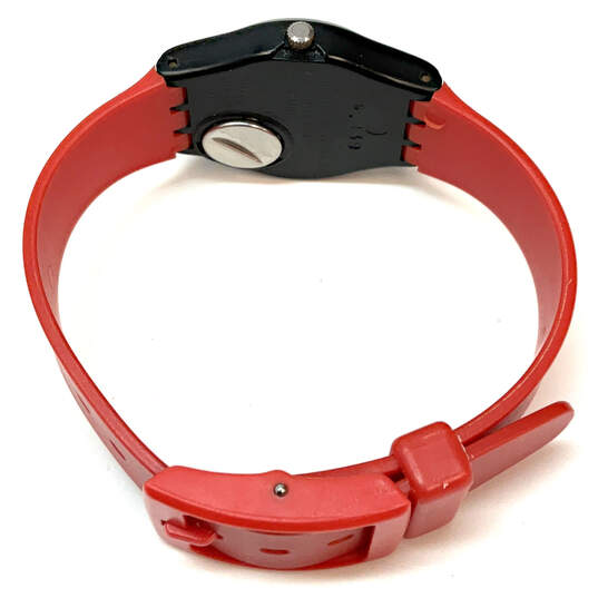 Designer Swatch Swiss Adjustable Strap Round Dial Analog Wristwatch image number 4