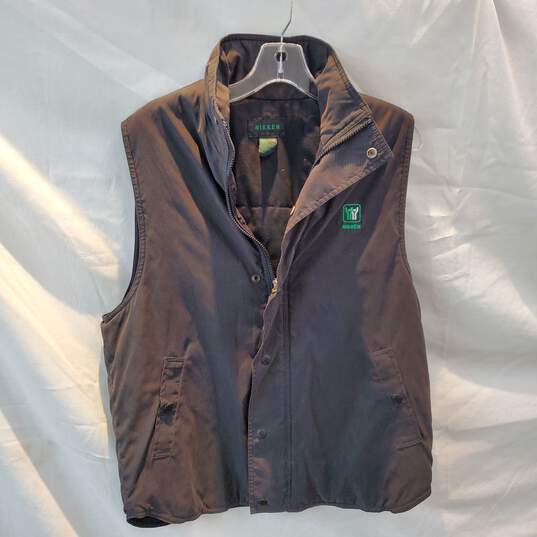 Nikken Full Zip/Button Black Thermowear Vest Jacket Size S image number 1
