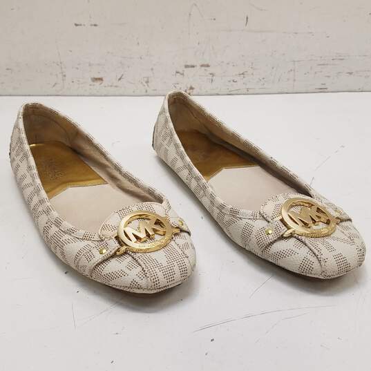 Michael Kors Fulton Signature Print Ballet Flats Shoes Women's Size 8.5 M image number 3