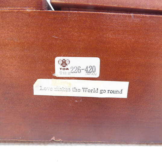 Vintage MCM Merry Go Round Working Music Box Love Makes The World Go Round image number 4
