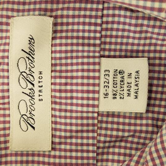 Brooks Brothers Men Purple Checkered L image number 3