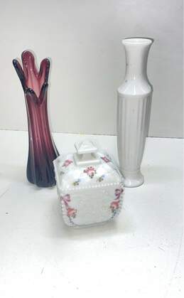 3 Assorted Home Décor Vintage Vase / Candy Dish alternative image