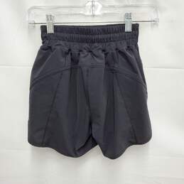 Lululemon WM's Athletica Black Hotty Hot Pocket Shorts Size 2 alternative image