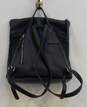 L.Credi Black Leather Medium Backpack Bag image number 2