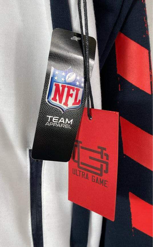 NFL White Zip Up Hoodie - Size Medium image number 4