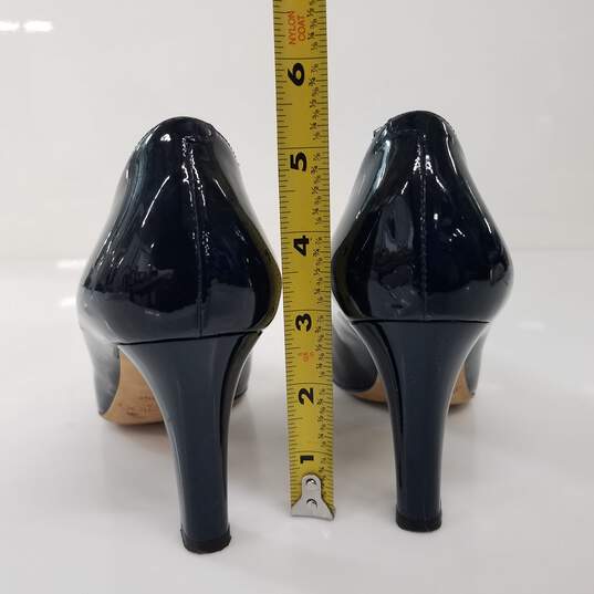 Jimmy Choo Navy Blue Patent Leather Pumps Women's Size 6.5 image number 5